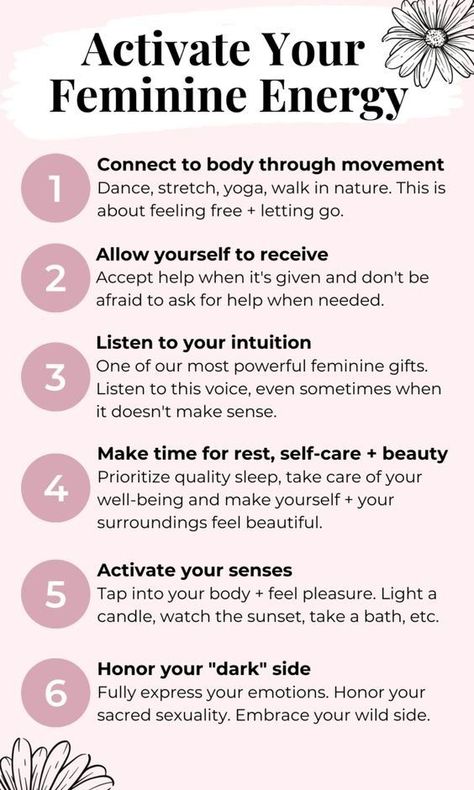 Femininity Tips, Feminine Gifts, Divine Feminine Spirituality, Feminine Health, Energy Healing Spirituality, Masculine Energy, Vie Motivation, Goddess Energy, Feminine Power