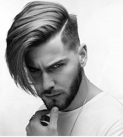 For the end, never forget to care your hair, because healthy hair has always been and will always be the most beautiful hair. Side Swept Hairstyles Men, Top Hairstyles For Men, Asymmetrical Haircut, Side Swept Hairstyles, Asymmetrical Hairstyles, Medium Length Hair Men, Side Hairstyles, Men Haircut Styles, Cool Hairstyles For Men