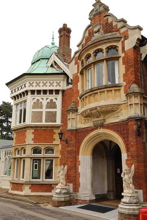 Bletchley Park Mansion, site of WWII code-breaking work Bletchley Park, England And Scotland, Milton Keynes, Architecture Old, Stately Home, British History, England Uk, British Isles, Uk Travel