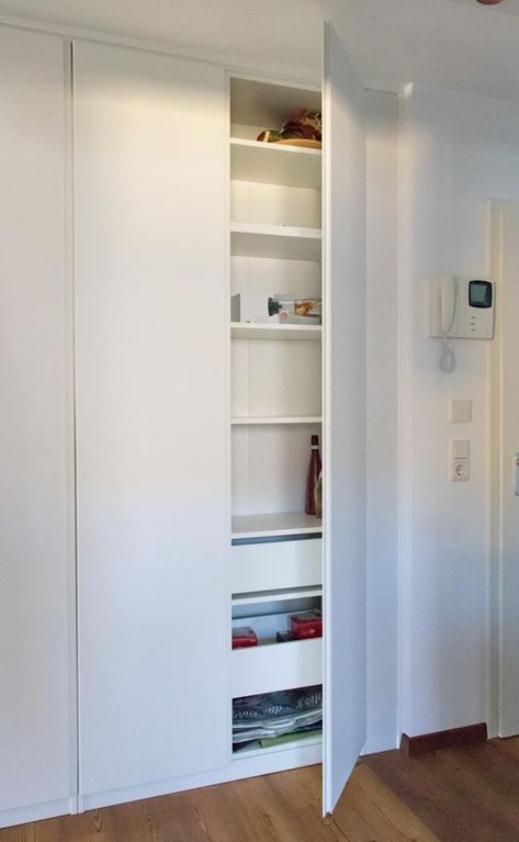 Ivar System, Diy Built In Wardrobes, Ikea Hack Storage, Ikea Pax Hack, Ikea Pax Closet, Pax Closet, Interior Design Living Room Modern, Pax System, Hallway Makeover