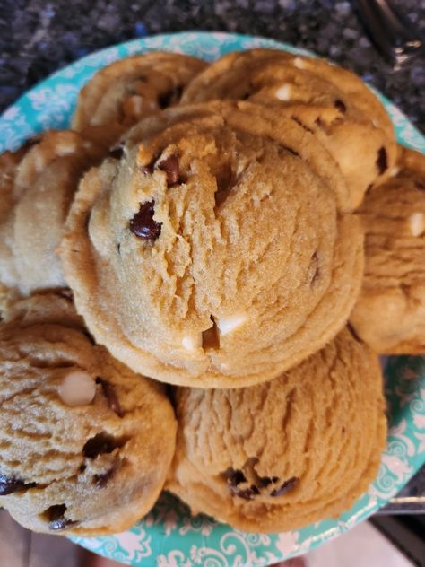 Puffy Cookies, Flour Container, Flour Scoop, Instant Pudding Mix, Instant Pudding, Milk Chocolate Chips, White Chocolate Chips, Cookie Sheet, Semisweet Chocolate