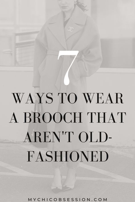 Wear A Brooch, Scarf Wearing Styles, Sparkly Accessories, Black Russian, Chanel Brooch, Diy Clothes And Shoes, How To Wear A Scarf, Over 60 Fashion, Blazer Style