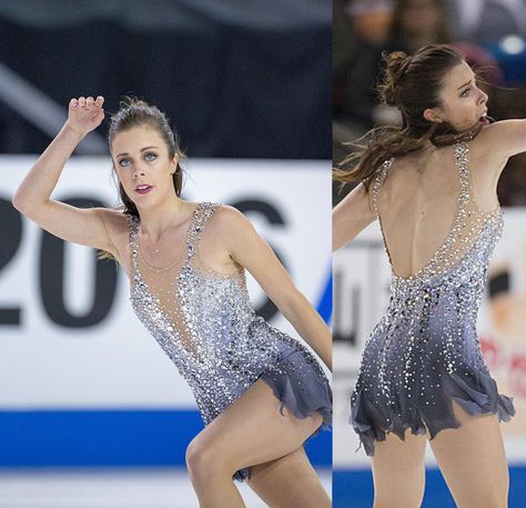 Ashley Wagner, US,. ladies free skate program, Skate America Grand Prix Oct 22, 2016. (Exogenesis Symphony Part 3 by Muse) Ice Figure Skating, Ice Skating Costumes, Figure Skating Competition Dresses, Lyrical Dresses, Competition Leotard, Gymnastics Costumes, Ice Skating Outfit, Baton Twirling, Figure Skating Dress