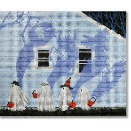 Candy Monster, Needlework Shops, Halloween Cross Stitches, Needlepoint Stitches, Needlepoint Designs, Family Art, Hand Painted Canvas, Needle Art, Needlepoint Canvases