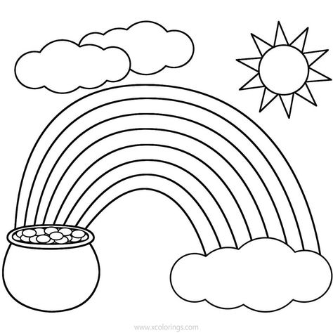 St Practice Day Crafts, St Patricks Day Coloring Pages For Kids, St Patricks Coloring Sheets, St Patricks Day Rainbow, Ornament Coloring, Christmas Ornament Coloring Page, Spring Crafts Preschool, Saint Patricks Day Art, St Patric