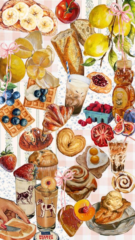 #myfirstshuffle #wallpaper #vintage #art #food #foodcollage #breakfast #pastry #aesthetic #vibes Pastry Wallpaper, Pastry Aesthetic, Food Collage, Breakfast Pastry, Art Food, Aesthetic Vibes, Wallpaper Vintage, Aesthetic Wallpaper, Wallpaper Iphone