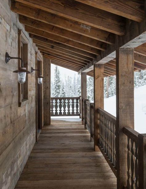 One Kindesign Montana Interior Design, Skiing In The Alps, Pearson Design Group, Chalet Exterior, Urban Interior Design, Alpine Chalet, Chalet Design, Swiss Chalet, Urban Interiors