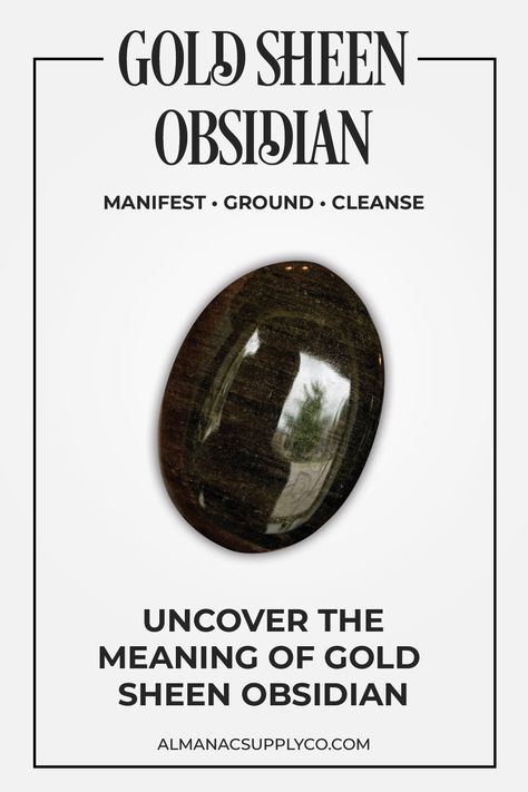 Discover the profound depths of Gold Sheen Obsidian! From geological origins to historical insights, metaphysical properties, usage tips, and care instructions, explore its meaning and healing potential. Golden Obsidian Crystal Meaning, Gold Sheen Obsidian Meaning, Golden Sheen Obsidian Meaning, Silver Sheen Obsidian Meaning, Obsidian Crystal Meaning, Obsidian Meaning, Gold Obsidian, Gold Sheen Obsidian, Obsidian Crystal