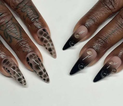 Moth Nails, Nail Ideas Y2k, Ella Woods, At Home Nail Ideas, Snake Skin Nails, Men Nails, Y2k Chrome, Earthy Vibes, Real Nails