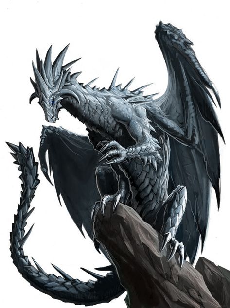 Steel Dragon - Blades and Beasts Wiki - Wikia Rock Dragon, Dragon Drawings, Mountain Rock, Brass Dragon, Types Of Dragons, Mythical Animals, Mythical Beasts, D D Monsters, Cool Dragons