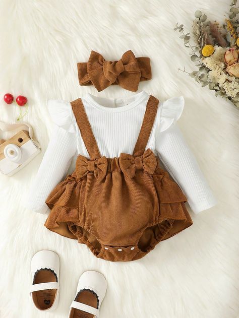 Multicolor  Collar Long Sleeve Fabric Colorblock Tee Embellished Slight Stretch  Baby Girls Clothing Newborn Outfits Girl, Cute Baby Clothes Newborn, Cute Newborn Outfits, Baby Outfits Girl, Infant Girl Outfits, Newborn Baby Girl Outfits, Baby Fashion Girl Newborn