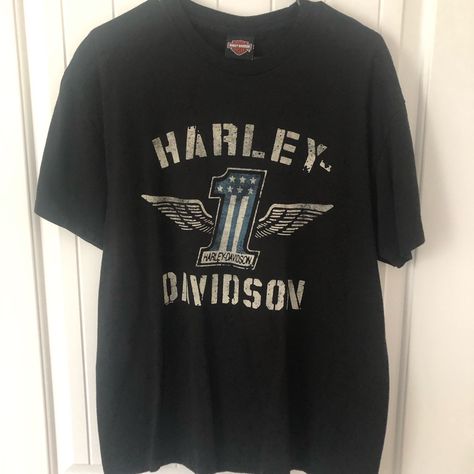 Harley-Davidson Logo On The Front. Thunder Harley-Davidson Sharon, Pa On The Back. Harley Davidson Tshirt, Harley Davidson Logo, Harley Davidson T Shirts, Tshirt Design, The Back, Harley Davidson, Design Ideas, Tee Shirts, Tshirt Designs