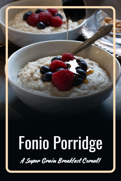 Are you looking for a delicious, nutritious, and easy to make breakfast cereal? Look no further than Fonio Porridge/Acha Pudding. This super-grain breakfast cereal is packed with vitamins, minerals, and essential amino acids to provide energy and nutrition throughout your day. With a smooth, creamy texture and subtle nutty flavour, Fonio Porridge/Acha Pudding is the perfect way to start your day! Fonio Grain Recipes, Fonio Porridge, Fonio Grain, Tropical Food Recipes, Breakfast Grains, Cornmeal Porridge Recipes, Jamaican Cornmeal Porridge Recipe, Fonio Recipes, Cornmeal Porridge