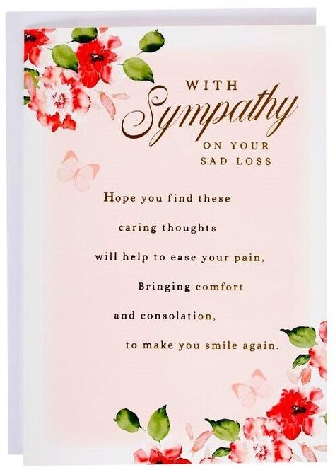 This beautiful sympathy card from Poppy Hill is the perfect way to express your condolences in times of loss. The delicate floral design in shades of peach is subtle yet heartfelt, and the message "With Sympathy On Your Sad Loss" lets the recipient know that you are there for them in this difficult time. Measuring 13 x 19 cm, this folded card comes complete with an envelope, making it easy to send to your loved ones. Whether for a friend, family member, or colleague, this multipurpose card is sure to convey your sympathy and support. Check out my shop GMH-GIFTS for many other types of cards. Thank you for stopping by :) Poppy Hill, Sympathy Greetings, Envelope Making, With Sympathy, Shades Of Peach, Sympathy Card, Sympathy Cards, First Love, Floral Design