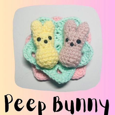 Sasha on Instagram: "Another Free pattern alert! I hope you like it! Please tag me if you make one! #peep #bunny #easter #cute #crochet #dippedininkcrochet #crochetersofinstagram #amigurumi #crochetplush #crochettoys #crochetartist #crochetanimal #handmade #artist #yarn #yarnart #supportsmallbusiness #etsy #etsyshop #shopsmall #crochetamigurumis #crochetinspiration #projectideas #springcrochet #freepattern #crochetersoftheworld #fiberart #makersgonnamake" Peep Bunny, Easter Cute, Bunny Easter, Crochet Stuff, Yarn Art, Crochet Animals, Cute Crochet, Crochet Toys, Fiber Art