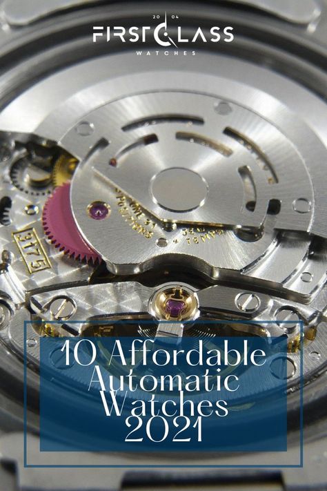 Many well-known brands produce high quality automatic timepieces at a wallet friendly price point to ensure that they are accessible for more people. If you are in the market for an automatic watch, keep reading for our list of 10 affordable automatic watches 2021. Affordable Automatic Watches, Watch Companies, Automatic Watch, First Class, Budget Friendly, Time Piece, Blog Posts, 10 Things