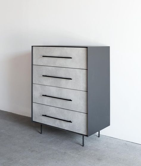 NEW: Croft House Grey Leather Dresser! Coming soon to our online shop Croft House, Furniture Design Chair, Primary Bedroom, Marble Wallpaper, Metal Projects, Casegoods, Sustainable Design, Grey Leather, Furniture Accessories