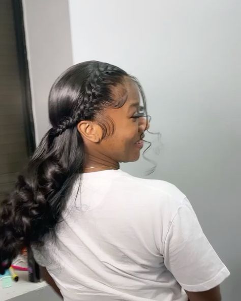 Hair Frontal, Sleek Ponytail Hairstyles, Frontal Wig Hairstyles, Gorgeous Style, Frontal Hairstyles, Hair Ponytail Styles, Ponytail Styles, Front Lace Wigs Human Hair, Hair Natural