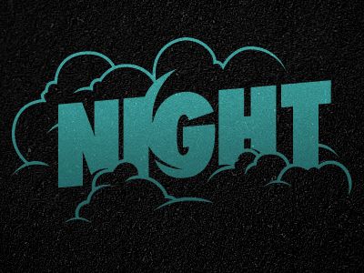 Night, clouds, typography Cloud Font, Cloud Typography, Presentation Board Design, Night Clouds, Bike Quotes, Typo Design, Wings Logo, Art Life, Above The Clouds