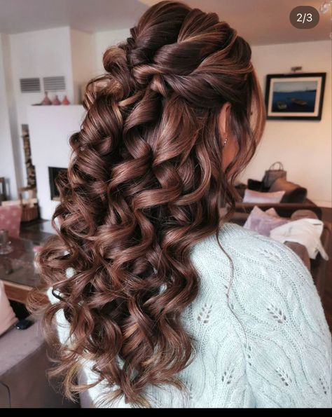 Wedding Curls, Wedding Guest Hair, Bridemaids Hairstyles, Special Occasion Hair, Wedding Day Hair, Occasion Hair, Hair Bride, Curly Hair Problems, Guest Hair