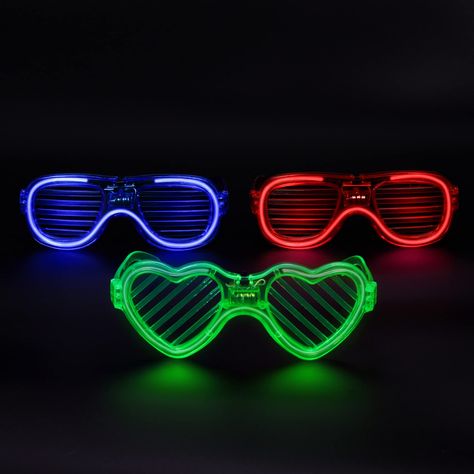 Glow Glasses, Shutter Glasses, Light Up Glasses, Glowing Glasses, Led Glasses, Sci Fi Costume, Sangeet Night, Glow In The Dark Party, Spiderman Birthday Party