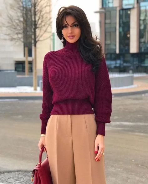 Fall Feminine Outfits, Best Work Pants, Look Put Together, Look Office, Color Combinations For Clothes, Monochromatic Outfit, Effortless Hairstyles, Classic Outfits, Elegant Outfit