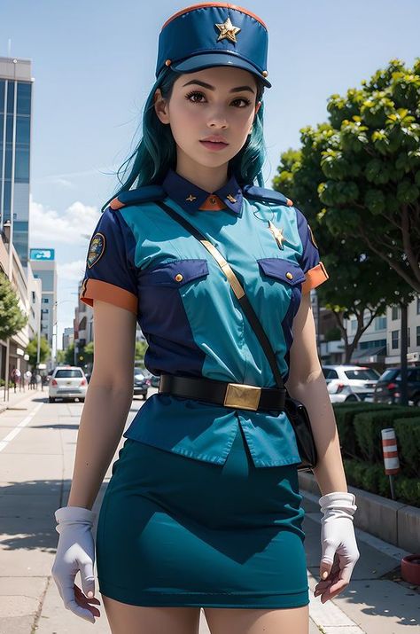 Officer Jenny (Pokemon) Officer Jenny Cosplay, Officer Jenny, Pokemon Costumes, Army Images, Pokemon Cosplay, Halloween 2024, Cosplay Costume, Party Time, Cosplay Costumes