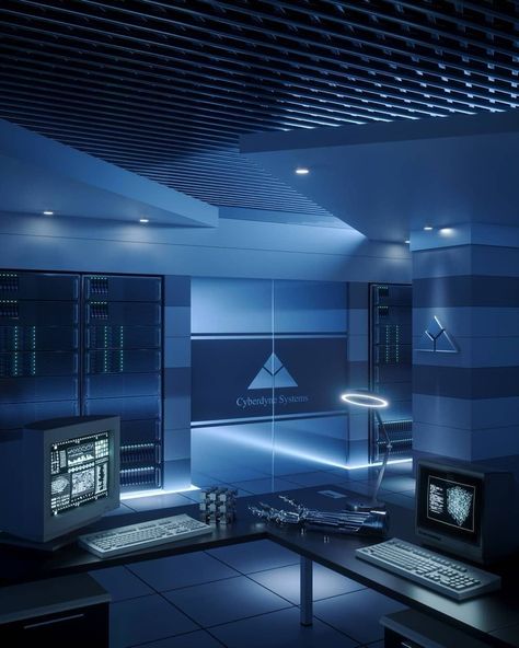 My lab for my mini private company. 80s 90s Aesthetic, Art Deco City, Futuristic Aesthetic, Scenery Background, Cyberpunk Aesthetic, 90s Aesthetic, Futuristic City, Room Setup, Futuristic Architecture