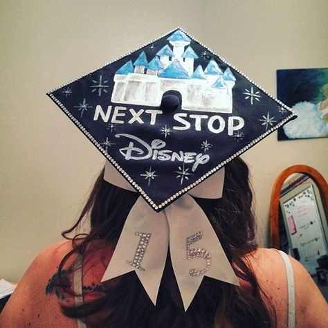 Disney Graduation Cap Ideas, Disney Grad Caps, Disney Graduation Cap, Teacher Graduation Cap, Graduation Cap Ideas, Disney Graduation, College Grad Cap Ideas, High School Graduation Cap, College Graduation Cap Decoration