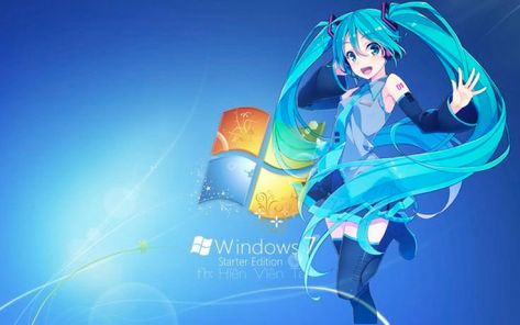 Anime Desktop Background, Anime Desktop, Hatsune Miku Project Diva, Pc Desktop Wallpaper, Cute Twitter Headers, Wallpaper Notebook, Vocaloid Funny, Laptop Wallpaper Desktop Wallpapers, Moe Anime