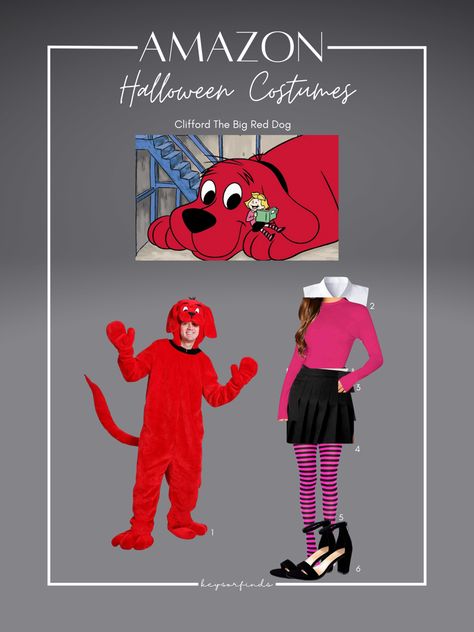 Nostalgic Costumes I wanna see this year!!!! #amazon #amazonshopping #pbs #halloween #costumes #iconic #nostalgia #2000s #shows #cliffordthebigreddog #clifford #inspo #keysorfinds Emily Elizabeth Costume, Clifford Costume, Nostalgic Costumes, Halloween Costumes Iconic, Elizabeth Costume, 2000s Shows, Emily Elizabeth, Nostalgia 2000s, Fun Costumes