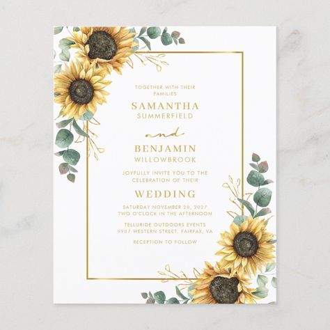 Sunflower wedding theme rustic