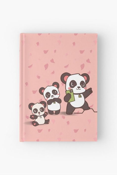 Wrap around hardback cover. Fully printed design on the front and back. 🐼🐼✨ Cute Dairy, Panda Day, Baby Pandas, Journal Cute, Cute Notebooks, Baby Panda, Cute Panda, Pet Lover, Cute Design