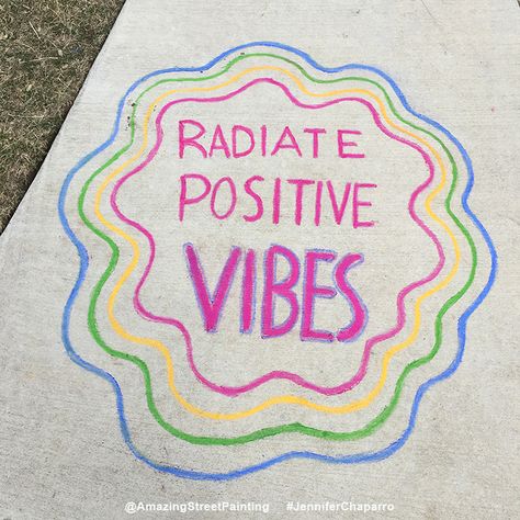 Motivational Sidewalk Chalk Art, Sidewalk Chalk Quotes, Chalk Art Positive Messages, Motivational Chalk Art, Kindness Chalk Art, Mental Health Chalk Ideas, Inspirational Sidewalk Chalk Art, Positive Sidewalk Chalk Messages, Inspirational Chalk Art