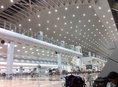 Trivandrum International Airport (TRV) India has very modern airports Trivandrum Airport, Air India, Hunter Douglas, South India, International Airport, Kerala, Louvre, India, Building