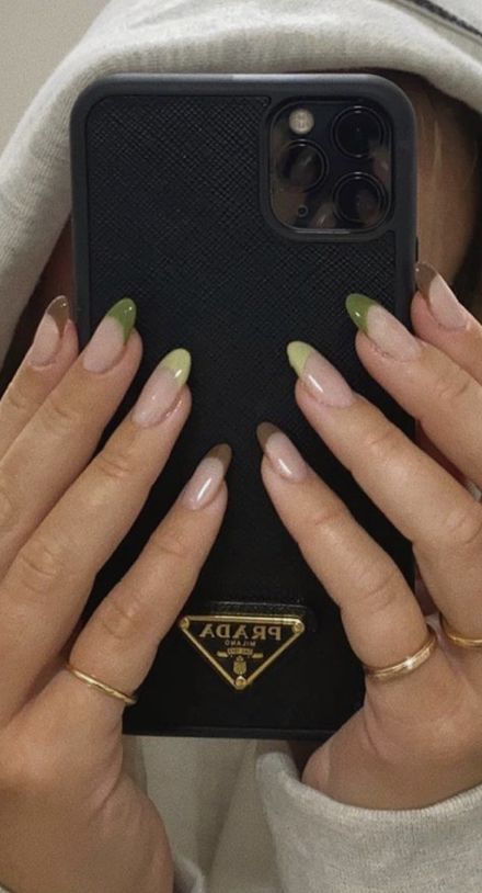 Green Acrylic Nails, Edgy Nails, Minimal Nails, Nails 2021, Nagel Inspo, Cat Kuku, Fall Nail, Dream Nails, Fire Nails