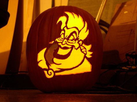 2006 Ursula | Flickr - Photo Sharing! Mermaid Pumpkin Carving, Ursula Pumpkin, Little Mermaid Pumpkin, Mermaid Pumpkin, Little Mermaid Birthday Party Ideas, Mermaid Birthday Party Ideas, Little Mermaid Birthday Party, Disney Pumpkin Carving, Disney Pumpkin