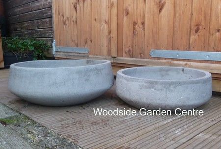 Large Bowl Planters, Fern Planters, Bowl Garden, Large Garden Pots, Large Garden Planters, Unique Garden Decor, Plant Pot Design, Stone Planters, Large Garden