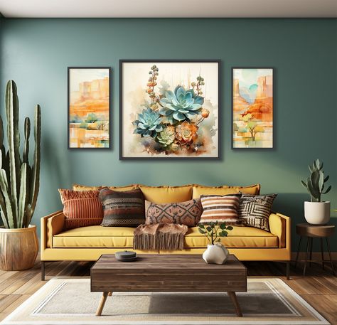 Southwest Interior Design, Southwest Living Room, Southwest Interior, Modern Southwest Decor, Southwest Wall Art, Southwest Living, Southwest Home Decor, Boho Chic Living Room, Desert Decor