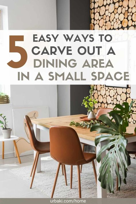 Create Dining Space In Living Room, Dining Area In Small Living Room, Small Eating Areas, Small Dining Room Rug, Small Corner Dining Room Ideas, Tiny Kitchen Dining Room Combo, Tiny Apartment Dining Area, Apartment Small Dining Area, Dining Table In Small Space