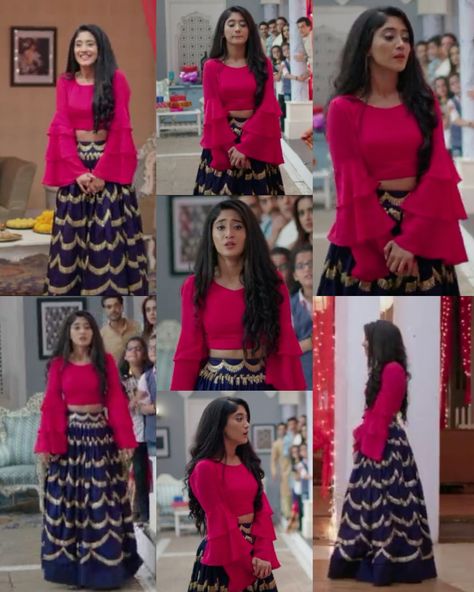 Naira's Dresses In Yrkkh, Naira Kurtis Design In Yrkkh, Naira Yrkkh Lehenga, Yrkkh Naira Outfits, Naira Dresses In Yrkkh Lehenga, Naira Outfits In Yrkkh, Naira Dresses In Yrkkh Kurti, Yrkkh Outfits Naira, Naira Pattern Dress