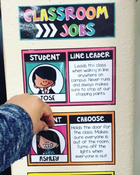 Classroom Job Display, Classroom Jobs Ideas, Classroom Jobs Elementary, Class Jobs Display, Baseball Classroom, Classroom Jobs Board, Functional Classroom, Preschool Classroom Rules, Classroom Jobs Display