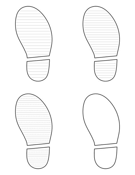 Free Printable Shoeprint-Shaped Writing Templates Shoe Template Printable, Shoe Template, Writing Paper Template, Handwriting Lines, Lined Writing Paper, Writing Templates, Templates Printable Free, Writing Paper, Paper Template