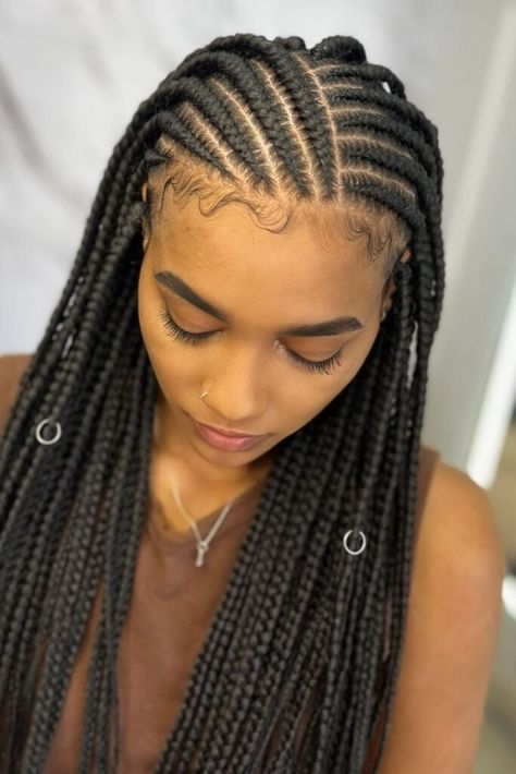 Fulani Braids Hairstyles, Crochet Box Braids, Crochet Box, Fulani Braids, Braids Hairstyles, Box Braids, Braided Hairstyles, Braids, Hairstyles