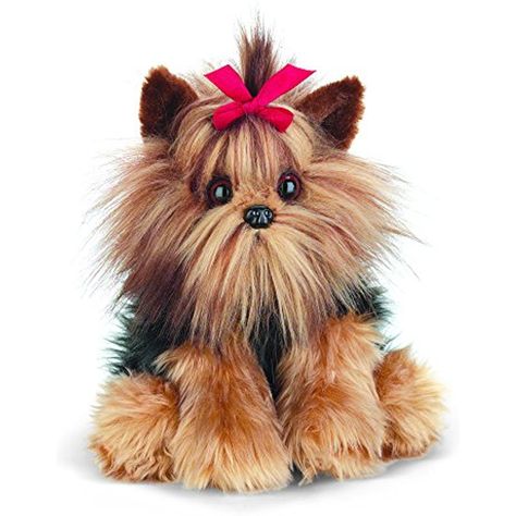 Toy Yorkie, Realistic Stuffed Animals, Baby Shower Gift Basket, Dog Stuffed Animal, Yorkie Dogs, Teddy Bear Stuffed Animal, Yorkie Puppy, Little Puppies, Cute Stuffed Animals