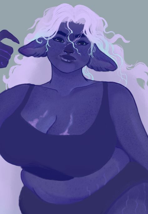 (17) feywildhoney on Tumblr Plus Size Dnd Female, Firbolg Woman, Firbolg Character Design, Firbolg Dnd, Hybrid Characters, Dear Hunter, Fae Art, Pathfinder Character, Dnd Races