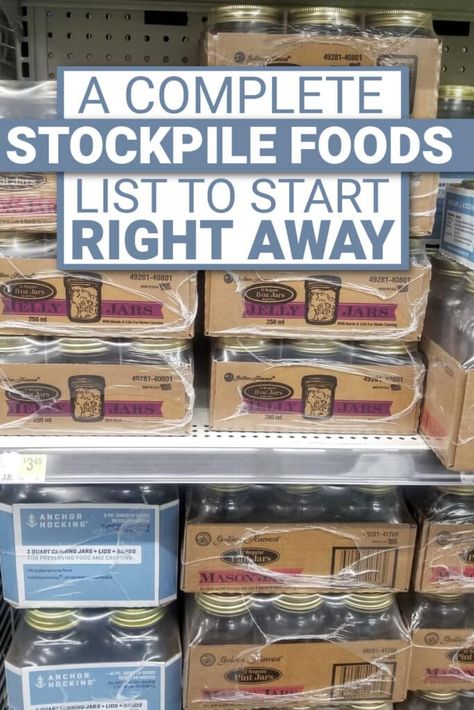 stockpile foods list, the best stockpile foods, how to stockpile foods, bulk foods list, things to buy in bulk Things To Buy In Bulk, Stockpile Food, Food Stockpile, Bulk Food Storage, Food Storage Pantry, Emergency Preparedness Items, Emergency Preparedness Food Storage, Food Storage Shelves, Survival Food Storage