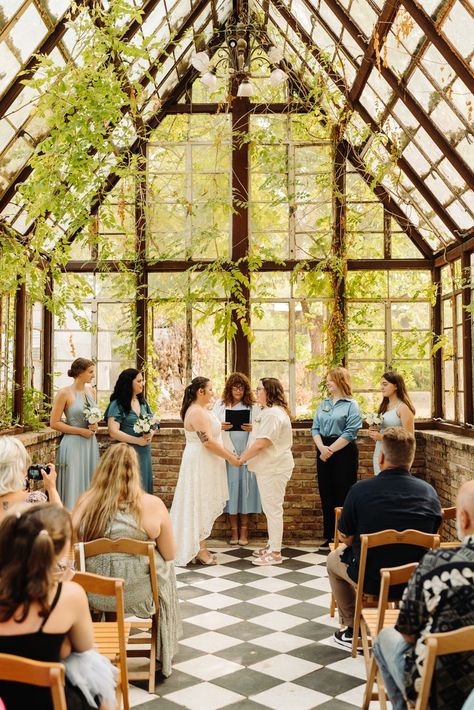 LGBTQ Wedding in Austin Texas at Sekrit Theater Brittany and Anya had the most perfect summer elopement wedding in ATX with their closet friends and family in a greenhouse wedding venue. For more wedding insipiration, LGBTQ weddings, Austin Weddings, LGBTQ couple, and more visit our website. Wedding Photography by Riley Glenn Photography, Austin Wedding Photographer. Book your wedding photos. Sekrit Theater, Lgbtq Weddings, Summer Elopement, Texas Destinations, Wedding Venue Locations, Queer Weddings, Austin Wedding Venues, Austin Texas Wedding, Greenhouse Wedding