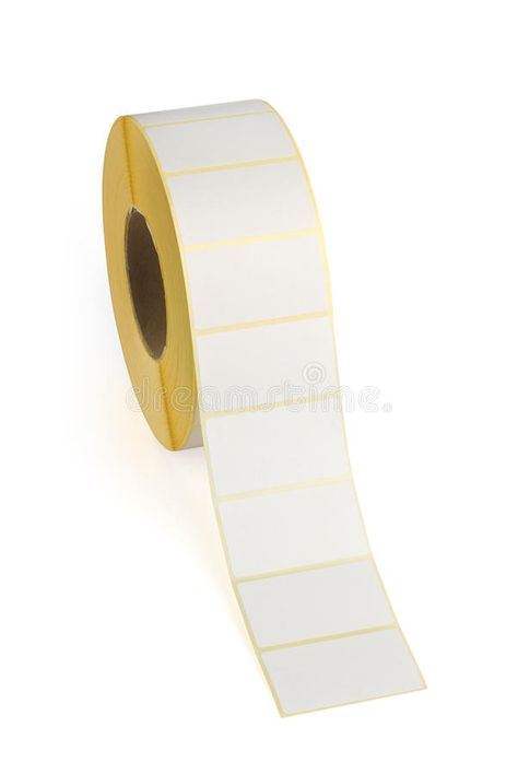 Sticky label roll. On white background #Sponsored , #Paid, #SPONSORED, #label, #white, #roll, #Sticky Office Stickers, Goat Mask, Sticky Labels, Sticker Template, Egg Rolls, Roll On, Toilet Paper Holder, Sticker Labels, White Background