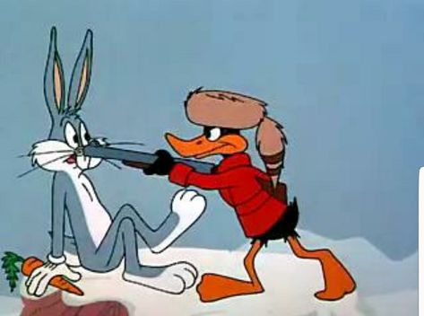 Bugs And Daffy, Cartoon N, Looney Tunes Show, Child Hood, Merrie Melodies, Looney Tunes Cartoons, Creepy Tattoos, Funny Reaction, Black And White Cartoon